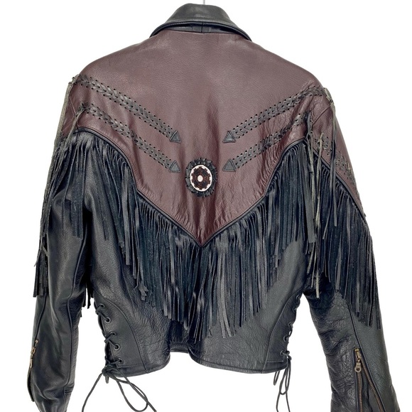 VTG American Top Leather Moto Jacket - Picture 2 of 11